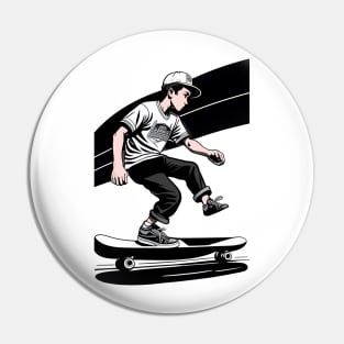 Skateboarder Pin