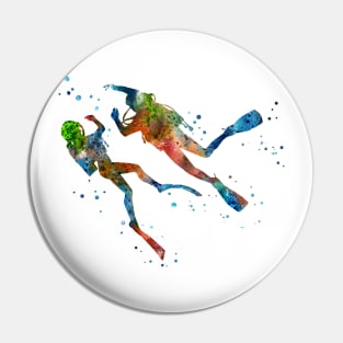 Scuba divers scuba couple Pin