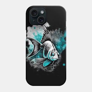 Very funny swimming fish colorful Phone Case