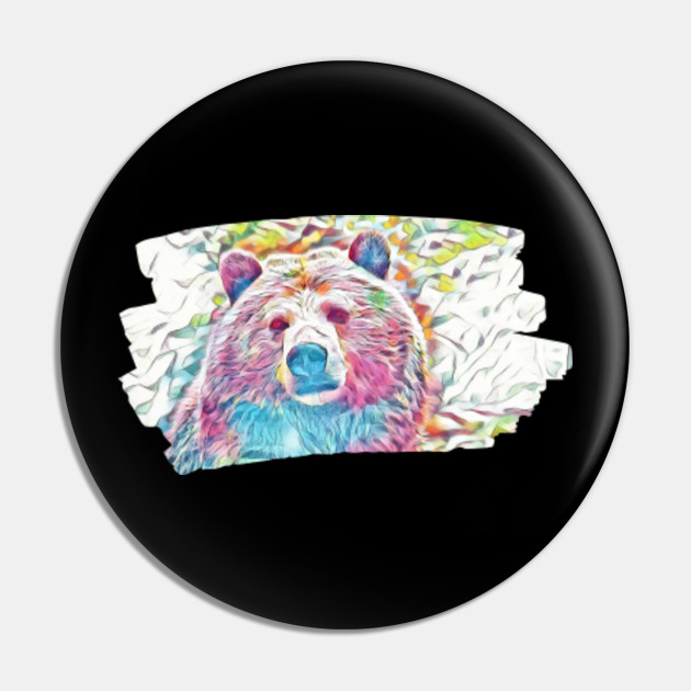 Colorful Bear Art Painting Polar Grizzly Cub Panda Boars