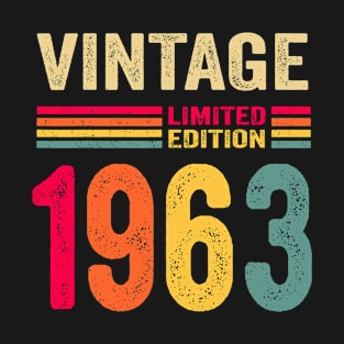 Vintage 1963 Limited Edition Birthday T-Shirt