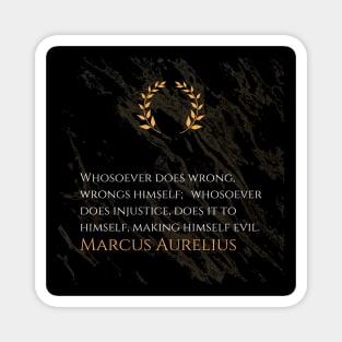 Marcus Aurelius's Truth: The Inward Impact of Wrongdoing Magnet