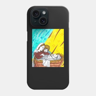 The birth of Jesus Phone Case