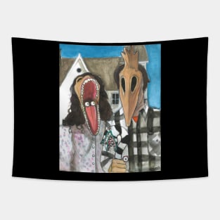 American Gothic Beetlejuice Tapestry