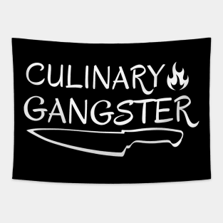 Culinary Gangster - Chef Knife & Flame Tapestry