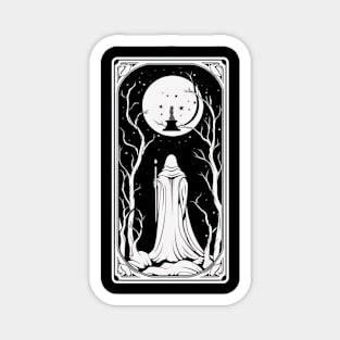 Hermit Tarot Card Astrology Occult Mystical Magnet