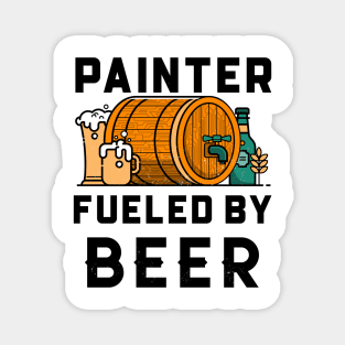 Funny Painter Beer lover design Magnet