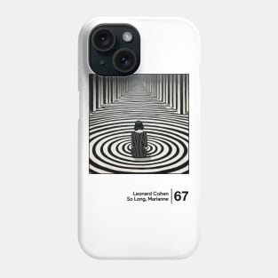 Leonard Cohen - Minimalist Artwork Design Phone Case