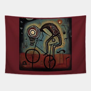 Cycling Man Tapestry