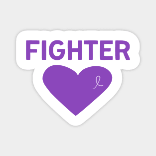 Eating Disorder Warrior Gift Purple Ribbon Gift Lupus Fibromyalgia Anorexia Alzheimers Magnet