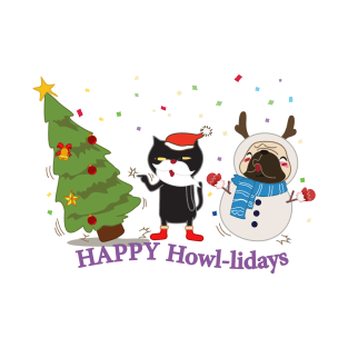 Happy Howl-lidays! T-Shirt