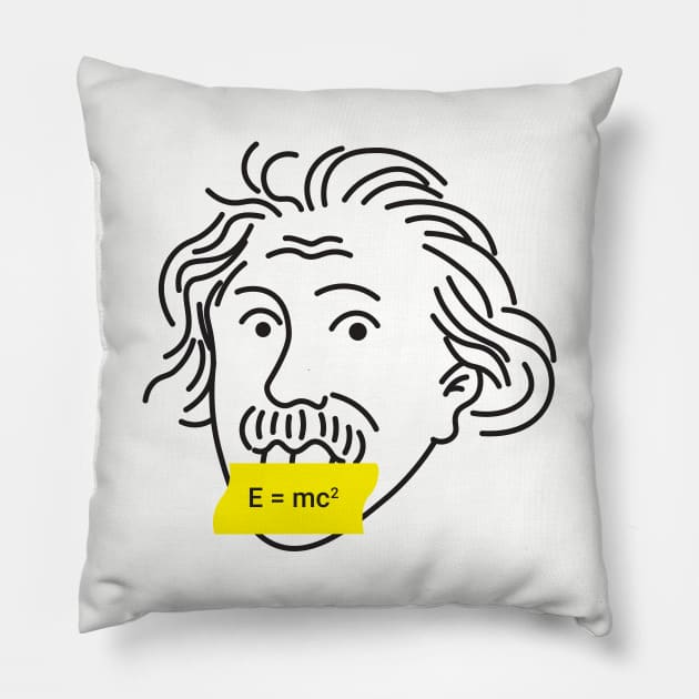 Albert Einstein Pillow by macakka