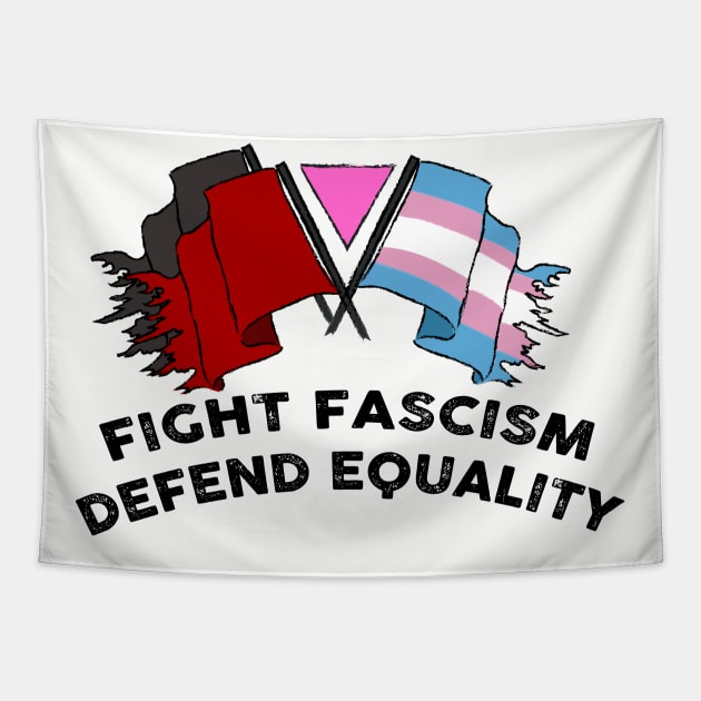 fight fascism defend equality Tapestry by remerasnerds