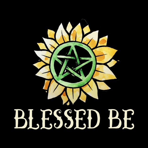 Blessed be Pagan wicca pentagram by bubbsnugg