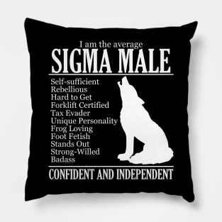 Average Sigma Male Pillow