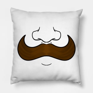Manly Mustache - Face Mask Pillow