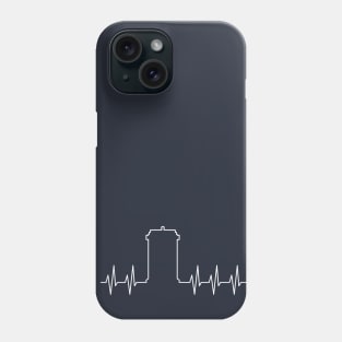 Blue Police Public Call Box - Heart Beats 2 Phone Case