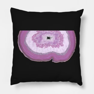 Pink Agate Slice Pillow