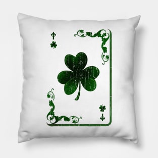 clover card Saint Patrick's Day Pillow