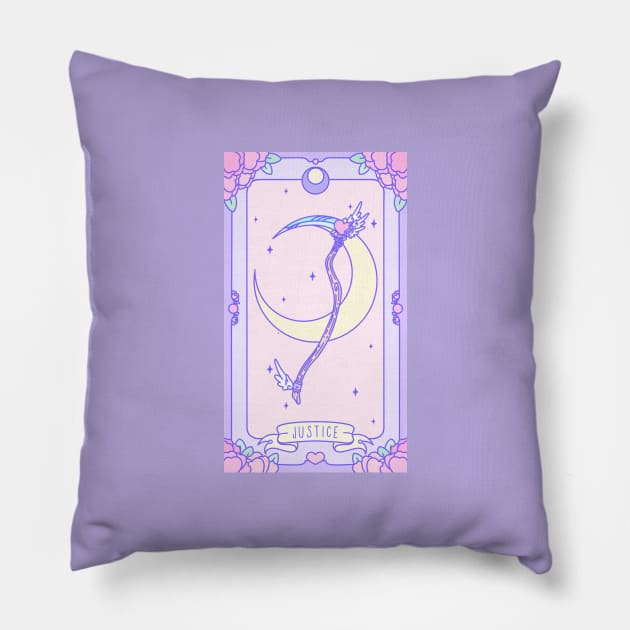 Justice - Pastel Tarot Deck Pillow by Cosmic Queers