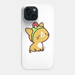 Mushroom Hat Cat Phone Case