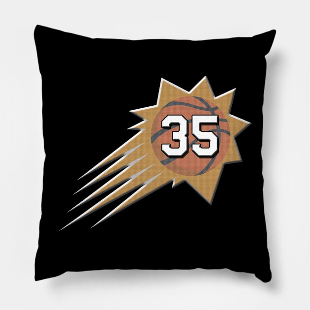 PHX SUNS DURANT 35 Pillow by Tee Trends