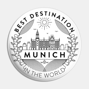 Munich Minimal Badge Design Pin