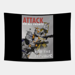 Attack on All Fronts Tapestry