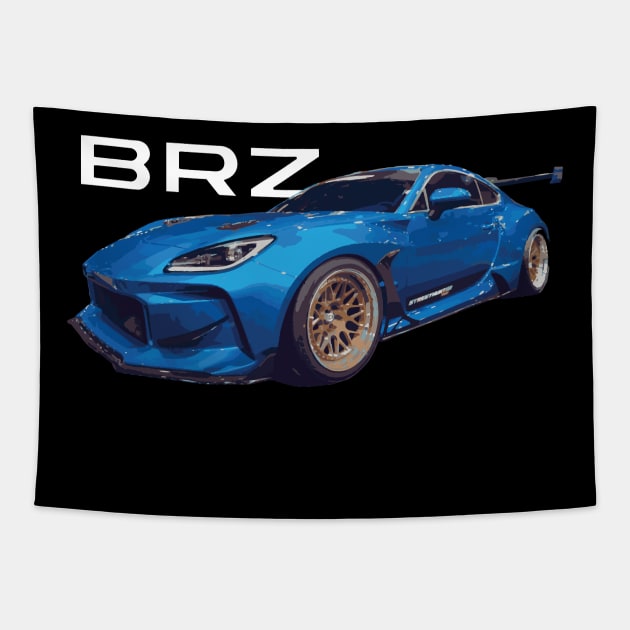 SEMA STREET HUNTER BRZ World Rally Blue gr86 zc6 Tapestry by cowtown_cowboy