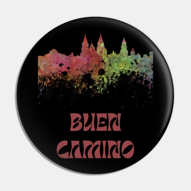 Buen camino with cathedral Pin by marcos4deals