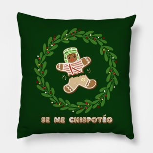 Funny Latinx Ugly Christmas Gingerbread Pan Dulce Chavo Pillow