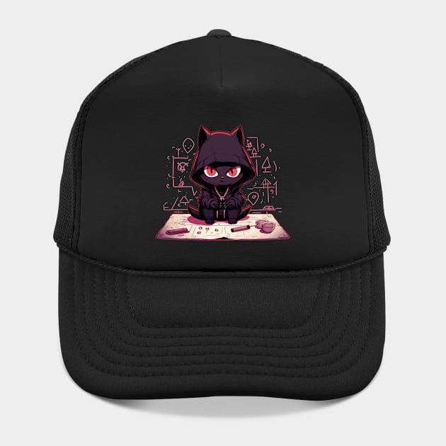 Cat Doing Magic Kitten Making an Evil Plan by belownormal