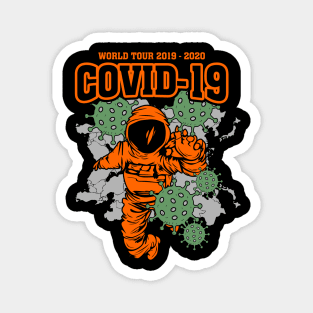 world tour covid 2019 2020 Magnet