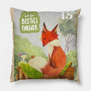 Tiny Mouse Moved by The Fox Generosity Pillow