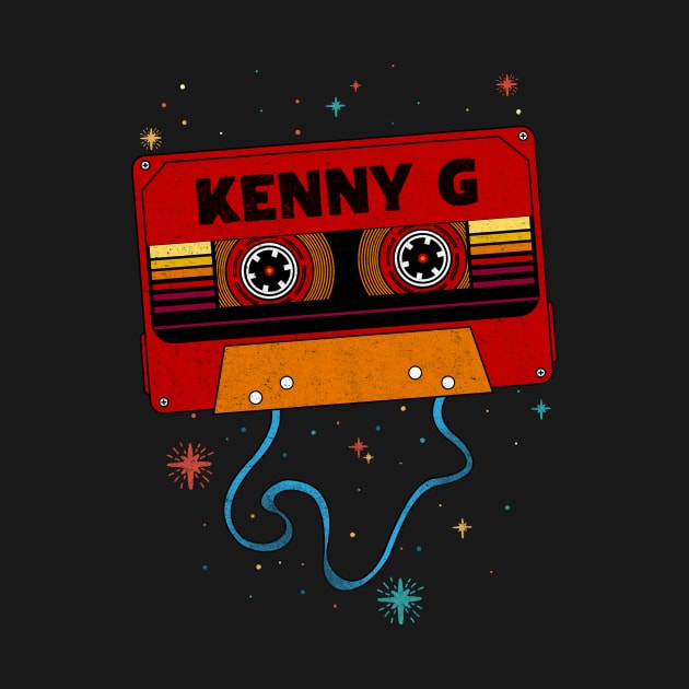 Kenny G / Retro Vintage Cassette Tape / Music Fanart by EliseOB