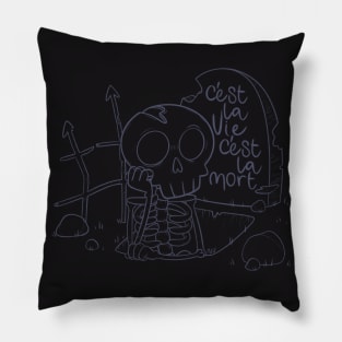 c'est la vie, c'est la mort Pillow