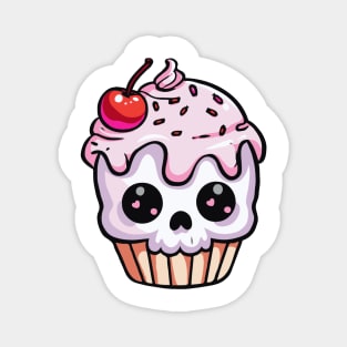 skull cupcake Magnet