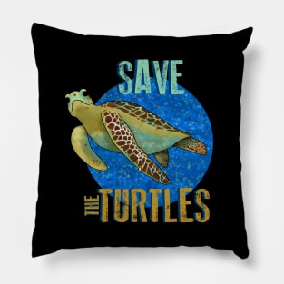 Save the turtles Pillow