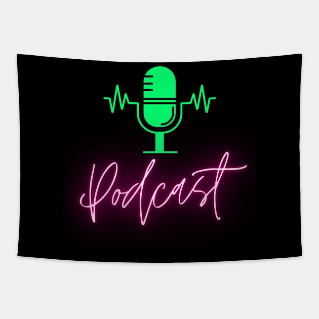 podcast lover Tapestry by Diwa