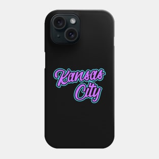 Vintage Kansas City Purple Script For KCMO Locals Phone Case