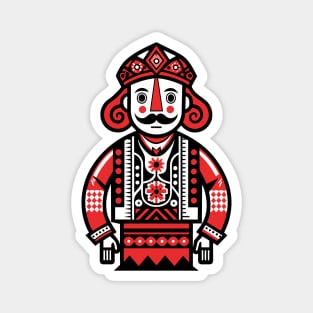 Romanian Folk Art Traditional Costume Magnet