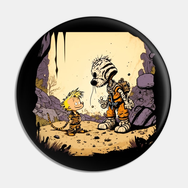 Character Animated Comic Day Gift Pin by Femme Fantastique