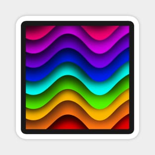 Rainbow Wave Magnet