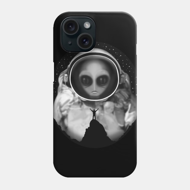 Giant Alien Astronaut Phone Case by TMBTM