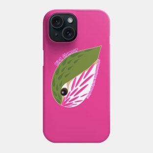 Calliope Hummingbird (Large Text) Phone Case