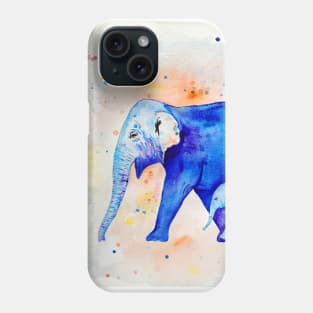 Elephants mom and baby Phone Case