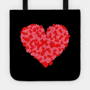 Valentines Red Hearts, I Love You A Million Pieces Of My Heart Couple Matching Tote