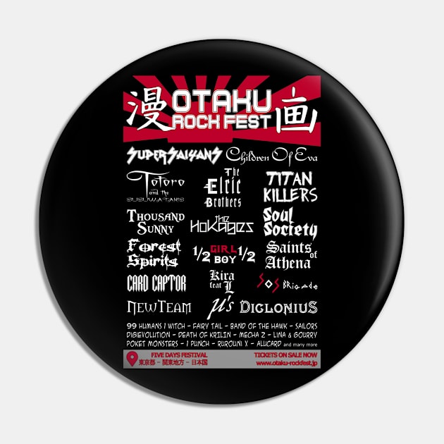 Otaku Rock Fest Pin by EagleFlyFree