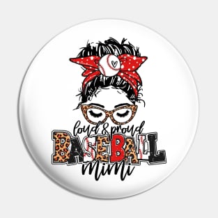 Baseball Mimi Leopard - Loud And Proud Baseball Mimi Pin