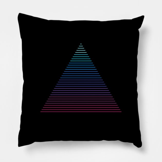 Neon Strata Pillow by Thepapercrane